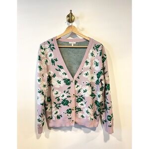 Maurices Lilac Green Floral Cardigan Sweater
